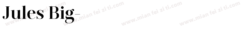 Jules Big字体转换